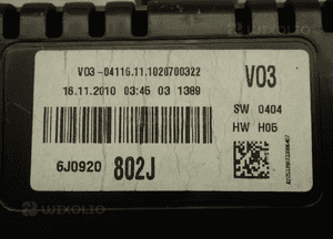 LICZNIK ZEGARY SEAT IBIZA IV 6J0920802J 7