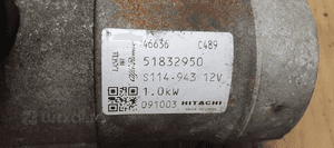 Rozrusznik starter silnika Fiat Punto EVO 1.4 8V 51832950 6