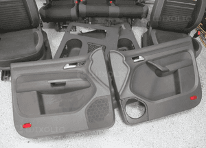 FOTELE TAPICERKI ŚRODEK WNĘTRZE VW CADDY 3 III LIFT 2010-2015 rok 6