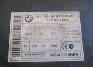 MODUŁ KOMFORTU CAS MINI COOPER R60 9287535 2