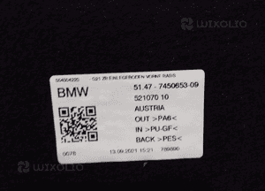 DYWAN WYKLADZINA PODLOGA BAGAZNIKA BMW 3 G21 KOMBI 6