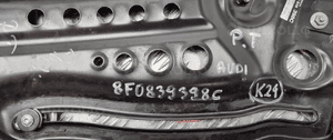 AUDI A5 8T CABRIO MECHANIZM SZYBY SZYBA PRAWA 8F0839398C 10