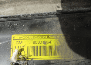 Pas przedni chłodnice opel mokka x 1.4 t komplet 4