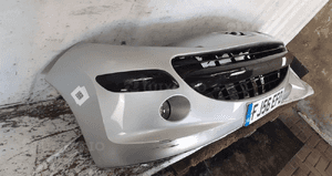 Zderzak przód przedni do peugeot 207 ezrc srebrny halogeny 7