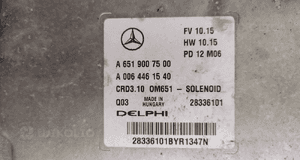 MERCEDES E 212 E 207 C 204 komputer OM 651 stacyjka klucz A 6519007500 sterownik 2