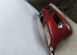 Zderzak przód bmw E90 lift halogeny  vermilion-rot metalic 3
