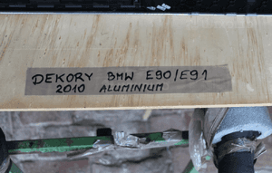 Listwy dekory alu cube bmw E90 E91 m pakiet  eu 2010 22