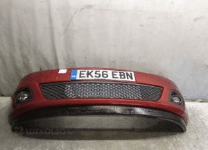 Zderzak przód przedni ford fiesta MK6 vi lift fl T5 rudy pomarańczowy halogeny 1