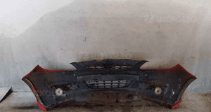 Zderzak przód przedni do opel corsa d halogeny Z547 czerwony dokładka ! 4