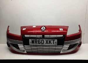 Zderzak przód przedni renault scenic 3 iii tennj bordo bordowy halogeny 1