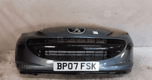 Zderzak przód przedni peugeot 207 ezq zielony szary 1