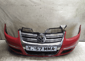 Zderzak przód przedni volkswagen vw golf v 5 kombi jetta LY3D czerwony halogeny 1