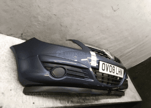 Zderzak przód przedni opel corsa d Z168 szary grafitowy lekko uszkodzony dołem ! 3