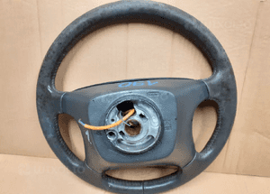 Kierownica volvo V70 S70 jasna szara  skóra skórzana poduszka airbag  (lok. 190) 6