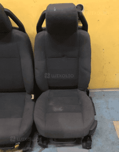 Siedzenia komplet czarny materiał land rover discovery 3 iii 4