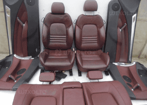 Fotele siedzenia skóra komplet peugeot 407 coupe 3