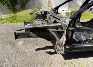 Audi A6 C7 ćwiartka słupek podłużnica lewa przód LZ9Y 1