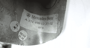 MERCEDES SLK W171 2004- KOŃCÓWKA WYDECHU PRAWY TYŁ A1714901227 6