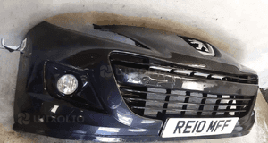 Zderzak przód przedni peugeot 207 lift fl exld exl czarny halogeny 4