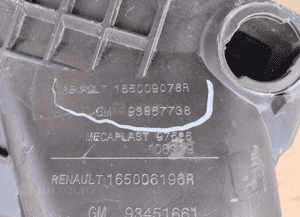 Obudowa filtra powietrza trafic iii vivaro b 2.0 dci 165009078R 93867738 5