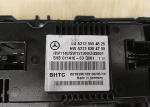 MERCEDES E 207 / E 212 panel klimatronic 6