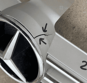 MERCEDES CLS  219 atrapa grill GWIAZDA listwa grila chrom 2