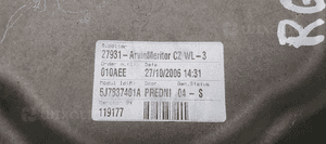 Mechanizm podnośnik szyby lewy przód Skoda Roomster 5J7837401A 5