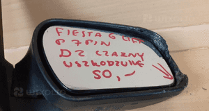 Lusterko prawe 7 pin ford fiesta 6 lift D2 czarny nr E8 013936 uszkodzone 4