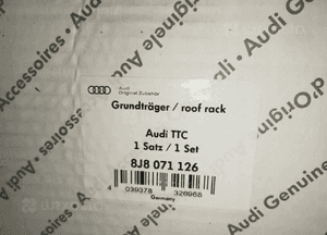 Bagażnik dachowy Audi TT 8J8071126 7