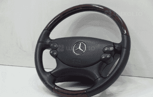 KIEROWNICA SKORA DREWNO AIRBAG MERCEDES SL R230 2