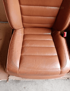 Fotele komplet kanapa boczki skóra ruda elektryczne VW Touareg 7L 3