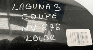 RENAULT LAGUNA III COUPE maska NV676 w kolor 4