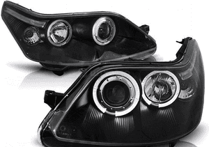 LAMPY REFLEKTORY DO CITROEN C4 OD 2004 DO 2010 Roku RINGI LED + ŻARÓWKI 2