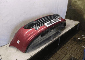 Zderzak przód przedni do peugeot 307 lift fl halogeny chrom ekqd bordowy 5