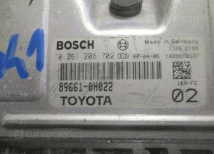 Sterownik silnika toyota aygo , C1 1.0B 0261208702 2