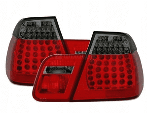 LAMPY Tylne LED BMW E46 99-03 COUPE RED SMOKE 1