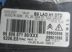 Lampa przednia przód prawa citroen C4 i xenon 9680687180 27