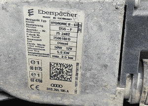Ogrzewanie 8R0265105A 8K0265081K Postojowe Webasto Podgrzewacz Komplet Audi A4 B8 A5 9