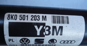 Półoś P/L tył Audi A4 B8 Q5 A5 T8 3