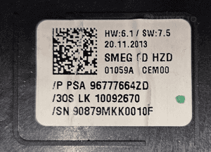 Peugeot 308 T9 panel sterowania radia środkowy 96777664ZD 3