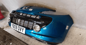 Zderzak przód przedni peugeot 207 urban move kmf niebieski błękitny halogeny 3