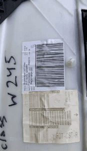 Boczek tapicerka prawa prawy tył  Mercedes B Klasa W245 245445008 6