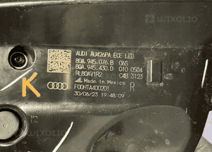 Audi Q5 80A lift lampa tylna prawa matrix 20- 2