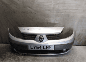 Zderzak przód przedni renault scenic 2 ii TED69 srebrny halogeny 1