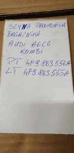 Szyna bagażnika prawa lewa Audi A6 C6 4F9863555A 4F9863556A 9