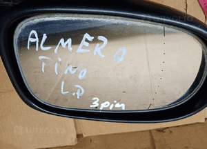 Lusterko zewnętrzne lewe elektryczne Nissan Almera Tino Europa 3 PIN BW3 8