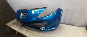 Zderzak przód przedni peugeot 207 urban move kmf niebieski błękitny halogeny 3