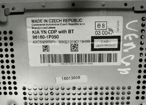 Fabryczne radio cd MK3 kia venga 96160-1P050 2009-2013 8