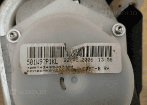 Zaślepka konsoli poduszki pasy AIRBAG zestaw naprawczy Nissan Note E11 13