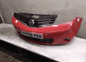 Nissan note E11 lift 09-12 zderzak Z10G czerwony 3